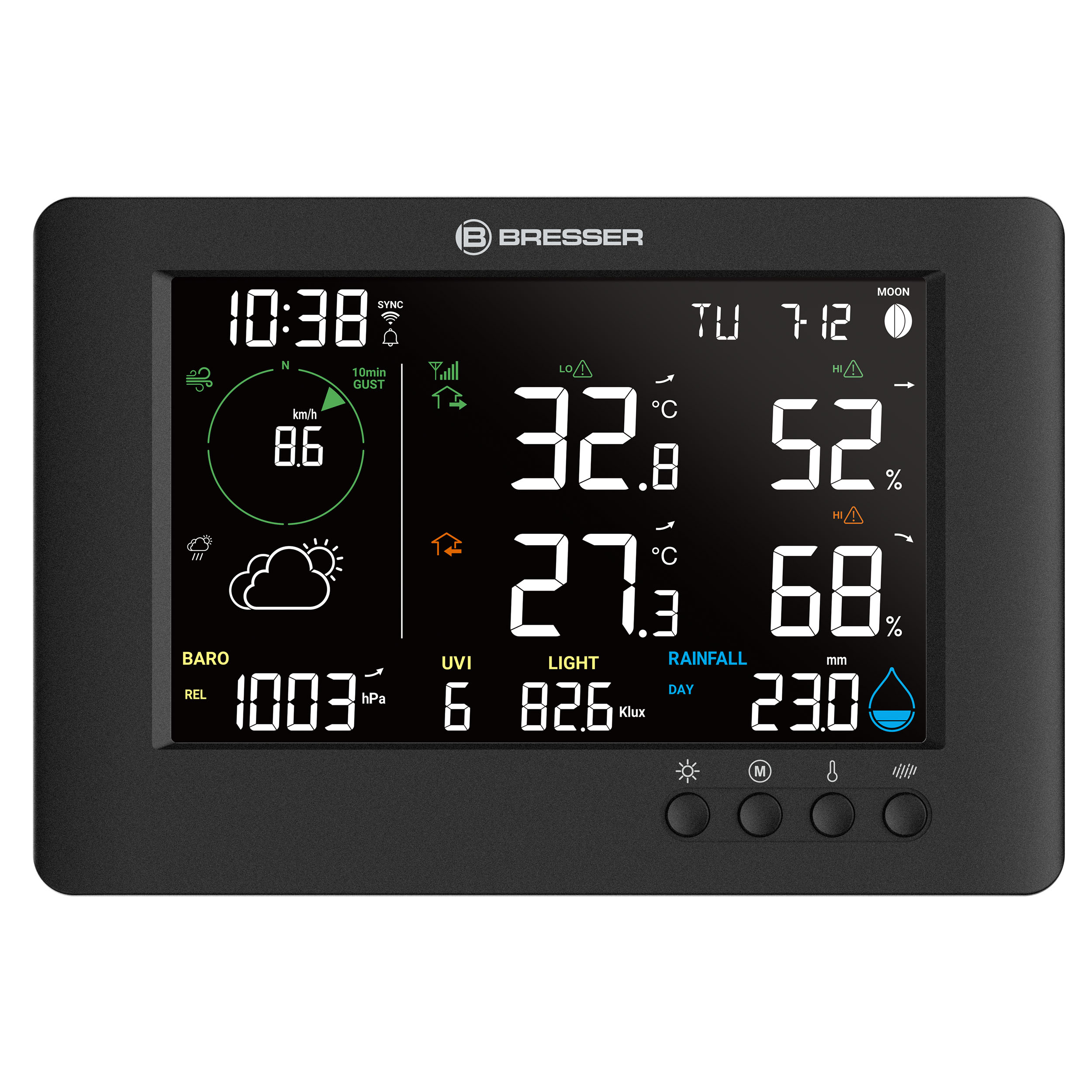 BRESSER Wi-Fi TB 7-in-1 RC Weather Station