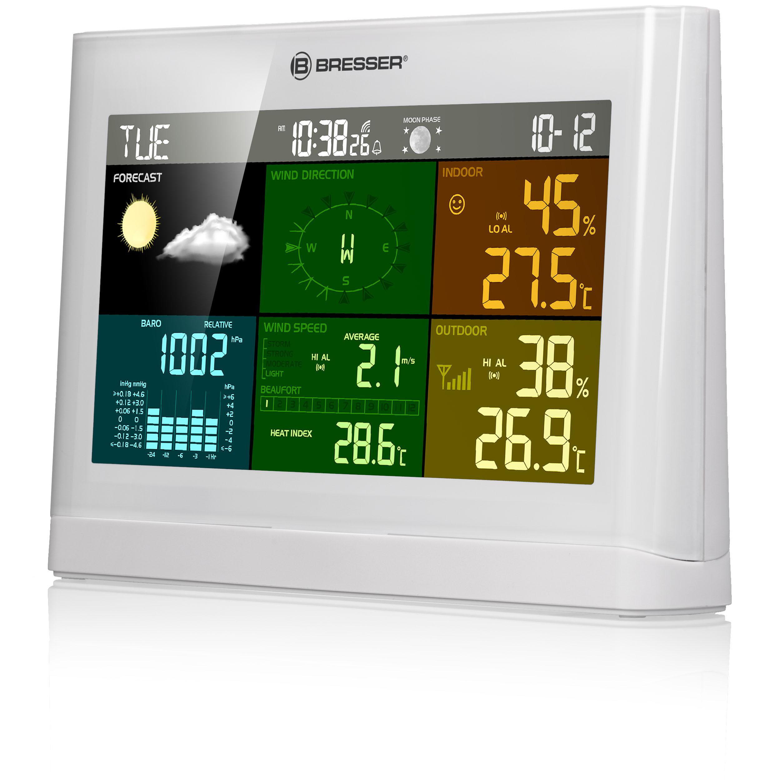 BRESSER 5-in-1 Comfort Weather Station with Colour Display