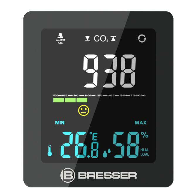 BRESSER CO² Air Quality Monitor Smile