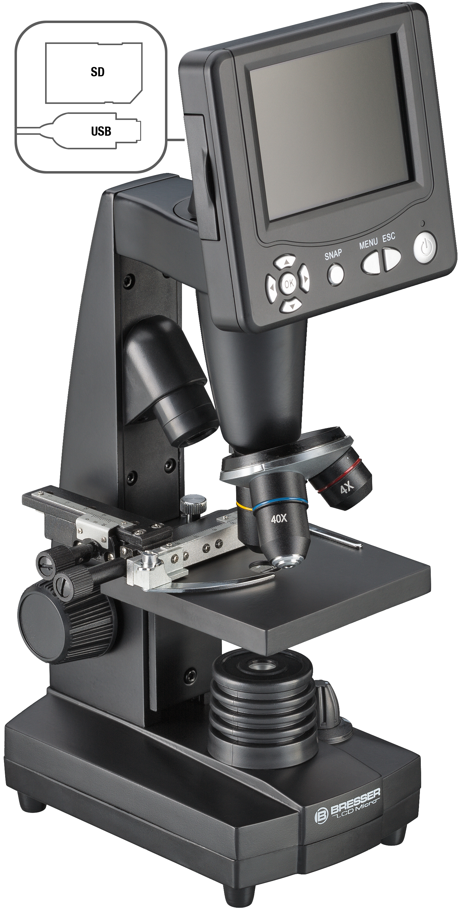BRESSER LCD Student Microscope 8.9cm (3.5")